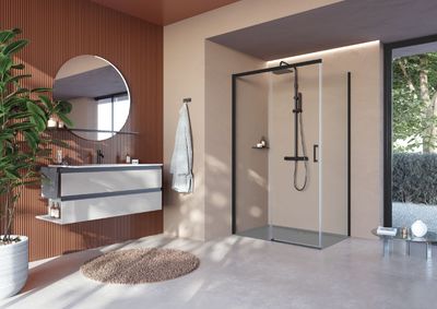 Novellini revoluciona el baño con CLICK, la nueva colección de mamparas de instalación ultrarrápida
