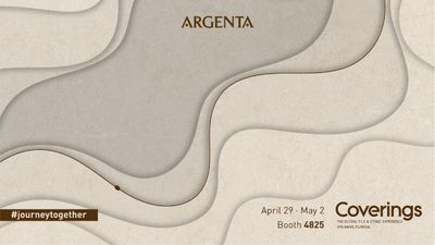 La cerámica de Argenta toma forma entre la emoción y la materia en Coverings 2025