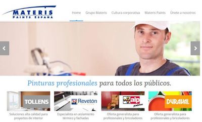 MaterisPaints renueva su web corporativa