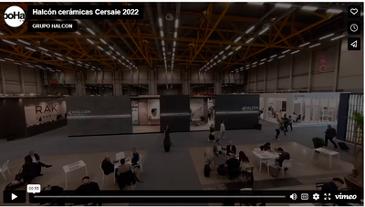 Grupo Halcón muestra su stand en Cersaie 2022