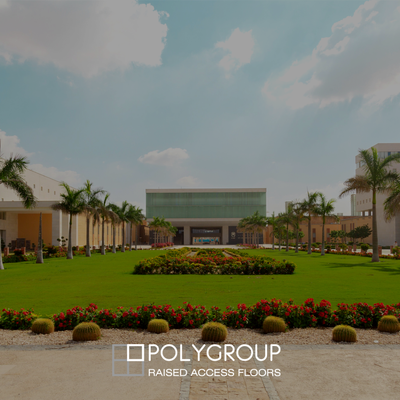 Polygroup refuerza la infraestructura de la universidad E-JUST con 15.000 m² de suelo técnico elevado