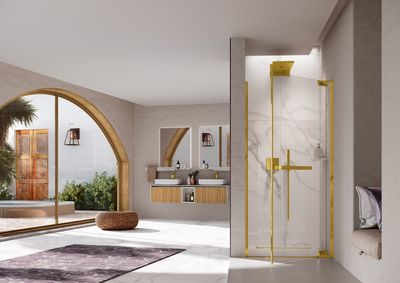 Crea espacios únicos y a medida con las mamparas N180 de Novellini